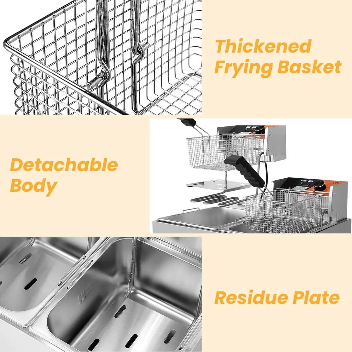 Commercial Deep Fryer 20L Dual Tank Deep Fryers - Image 4