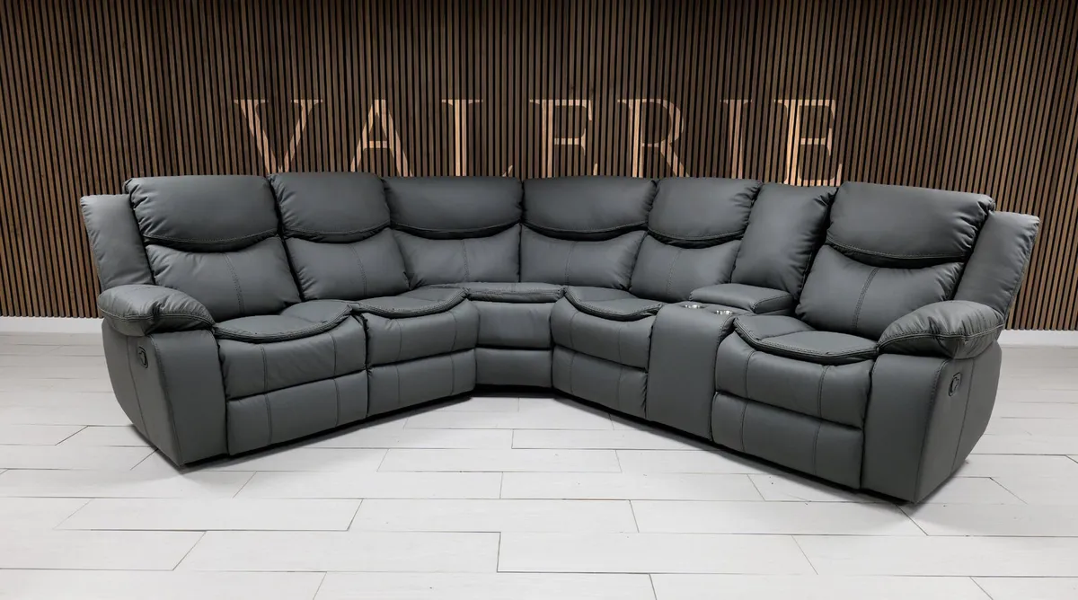 Valerie Corner Leather Recliner Sofa - Image 4