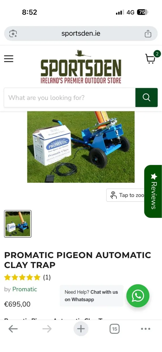 Promatic clay pigeon trap - Image 3
