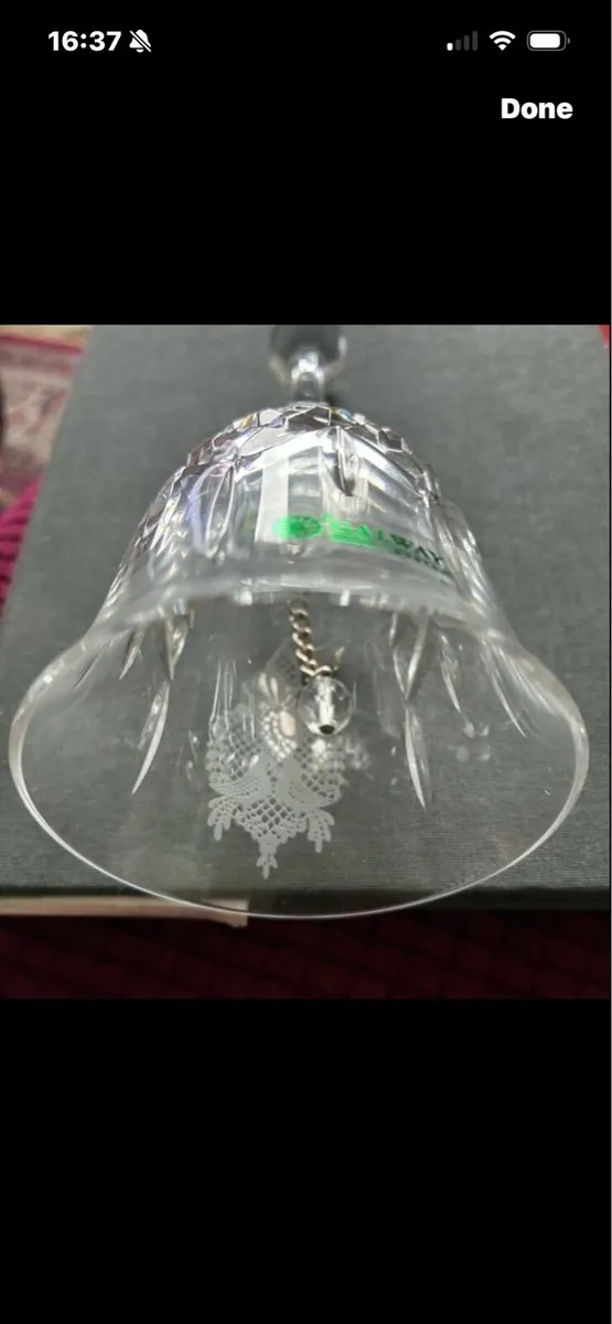 Galway Crystal Bell - Image 3
