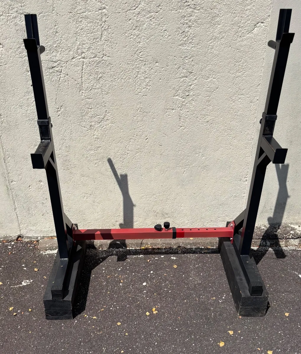 Squat rack and Olympic plates - Image 2