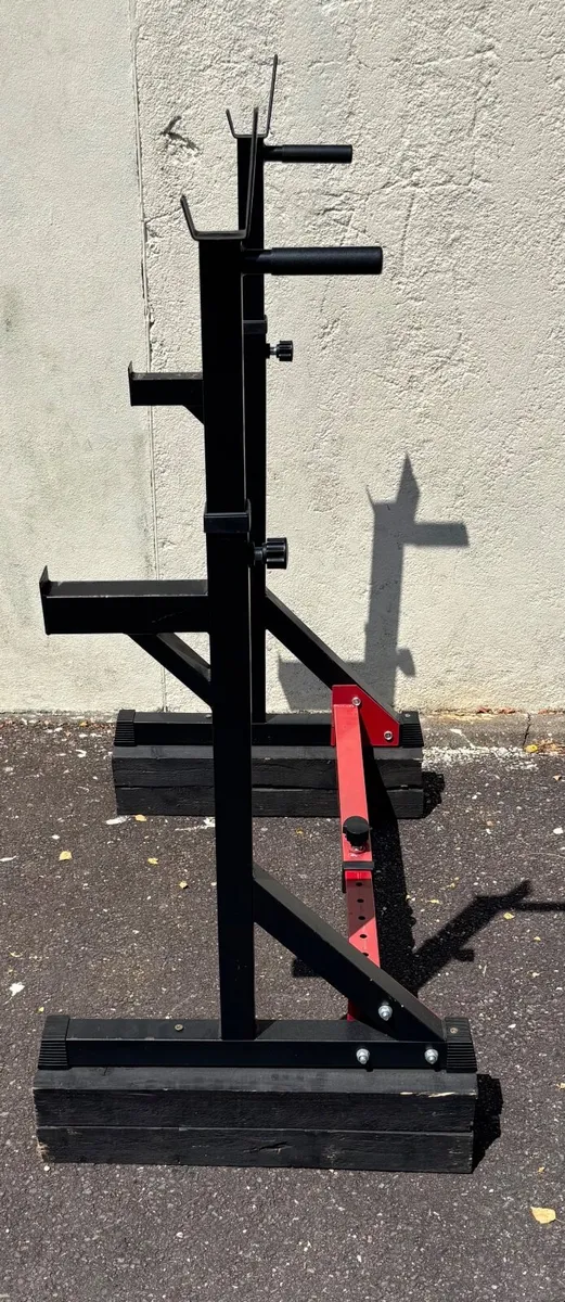 Squat rack and Olympic plates - Image 3