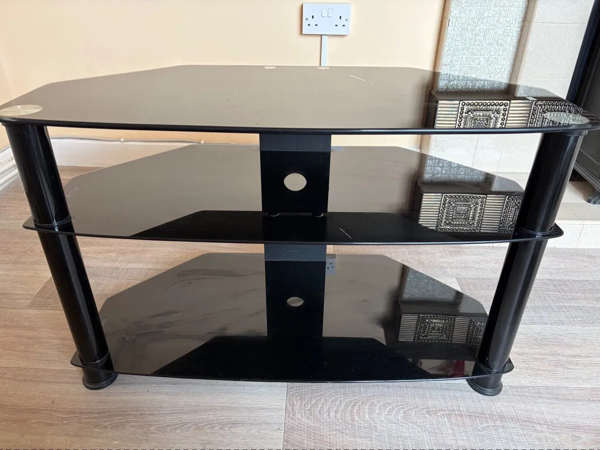 Corner Glass TV Stand - Image 2