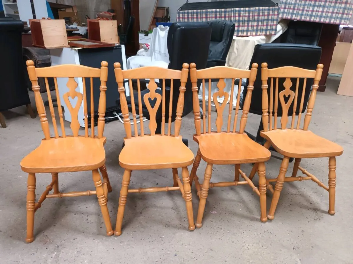Pine Kitchen Chairs - Image 2