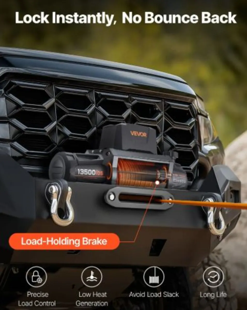 Electric Winch, 6100 kg Load Capacity, 12V DC - Image 2