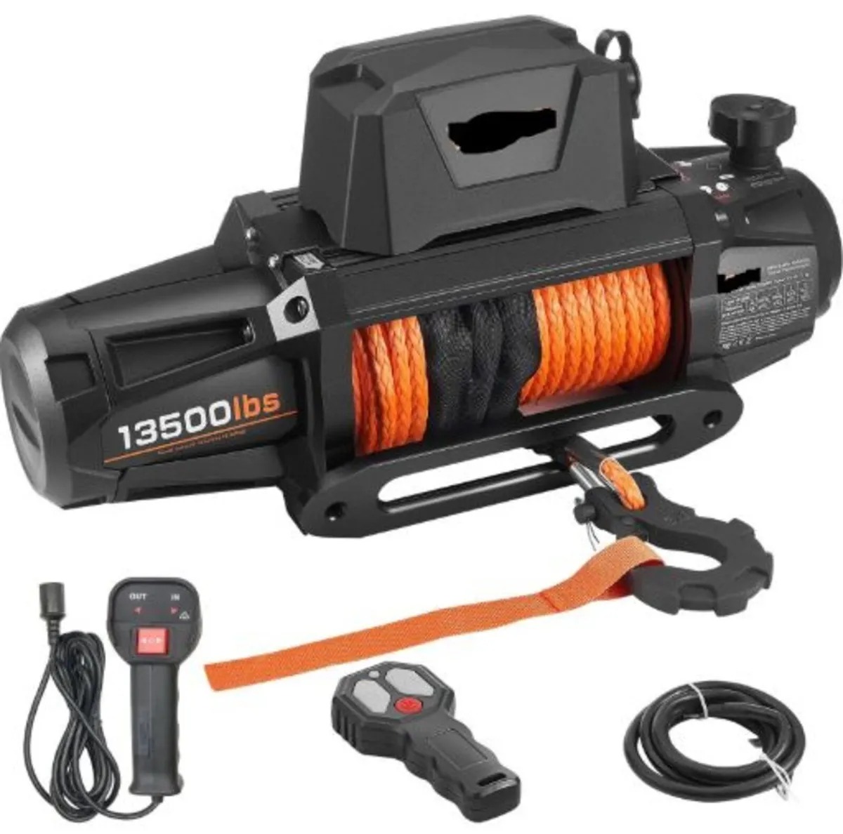 Electric Winch, 6100 kg Load Capacity, 12V DC - Image 1
