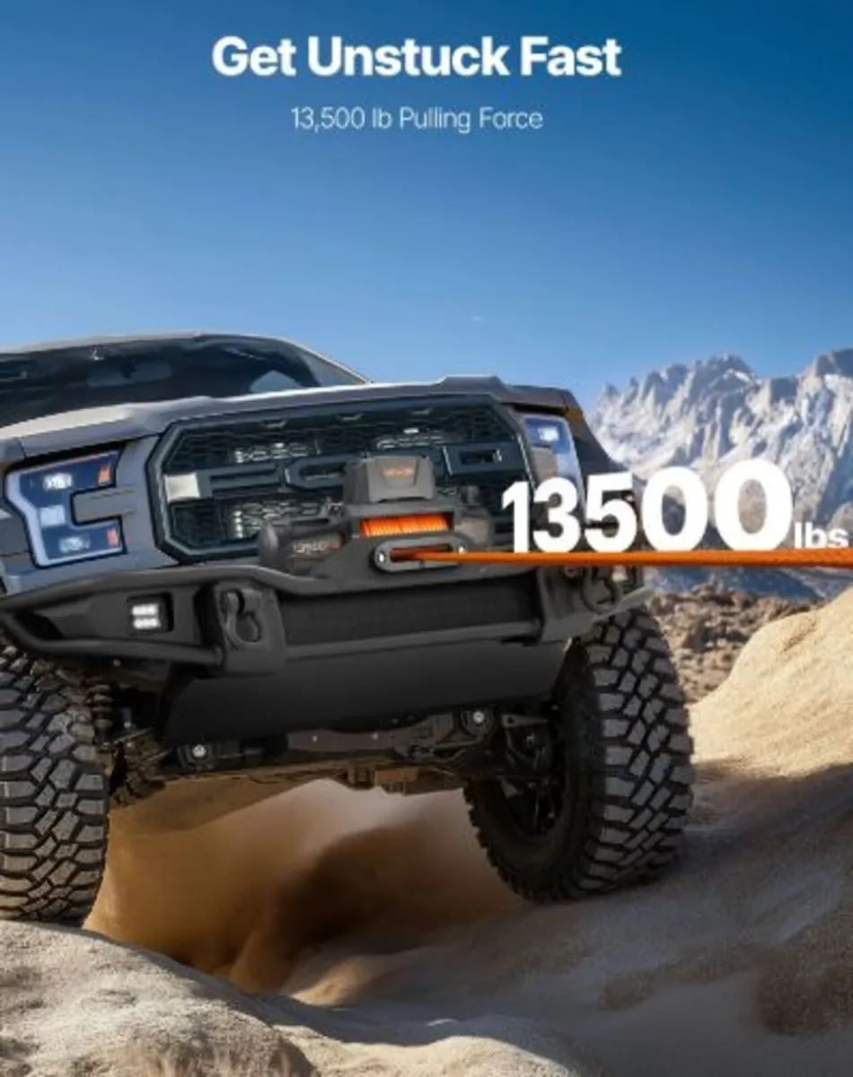 Electric Winch, 6100 kg Load Capacity, 12V DC - Image 4