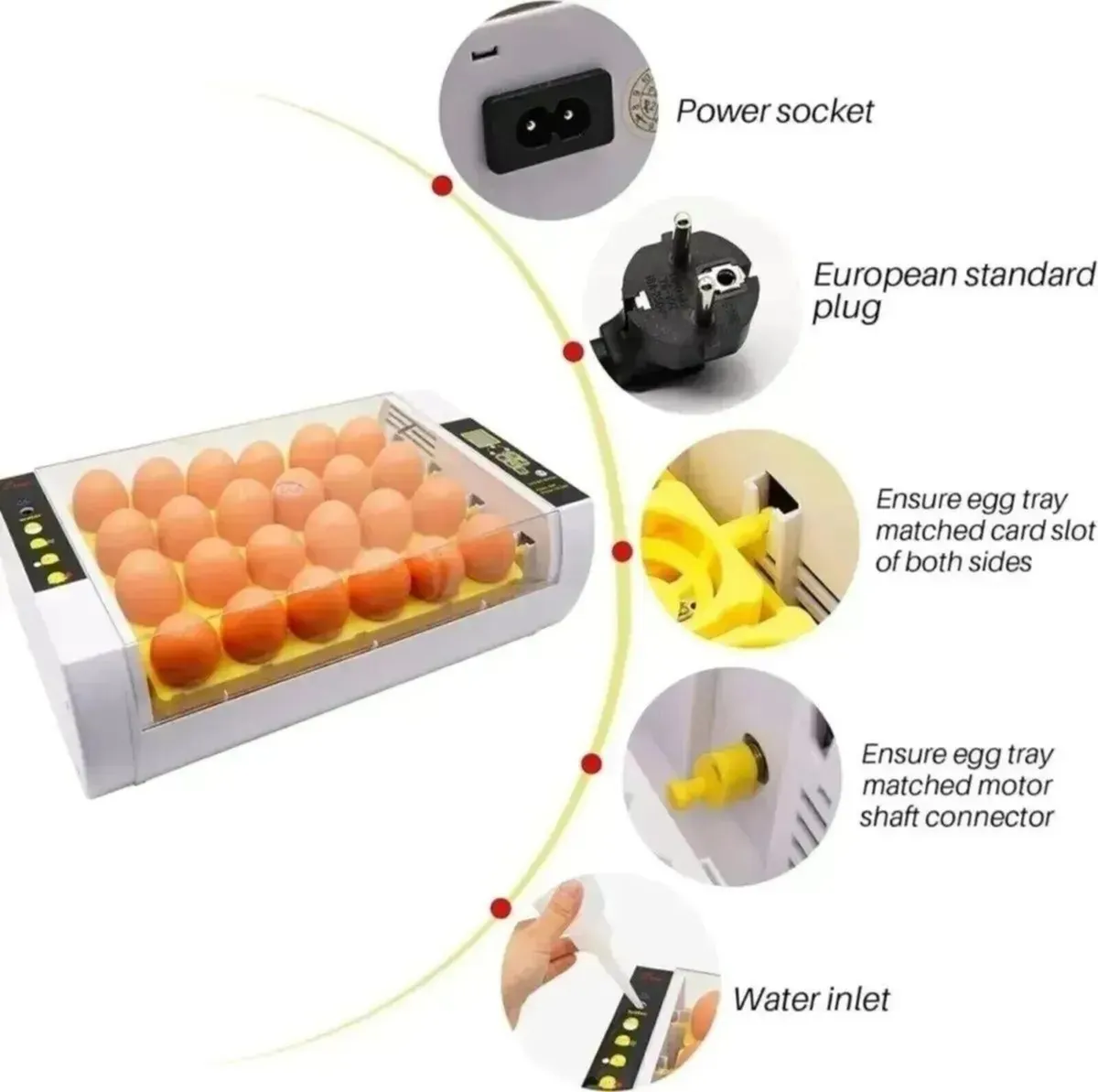 Egg Incubator 24 Egg Smart Hatching Machine - Image 1