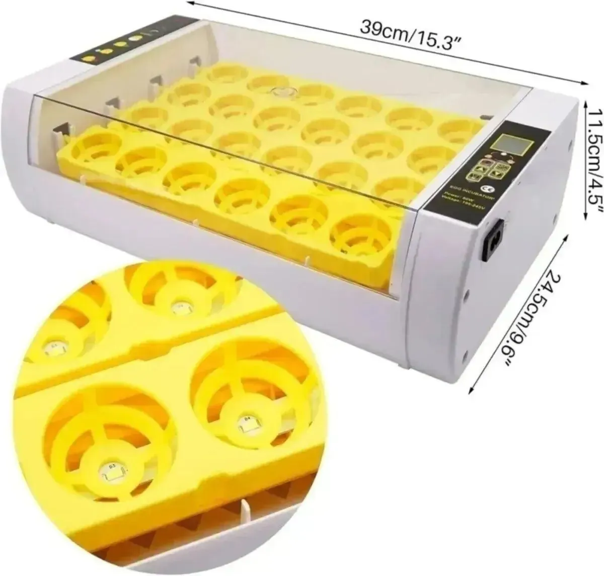 Egg Incubator 24 Egg Smart Hatching Machine - Image 4