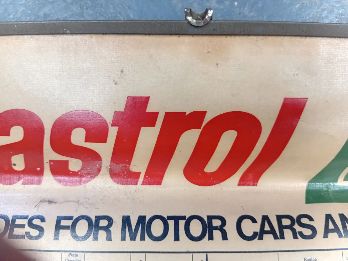 Vintage Castrol Oil Charts - Image 2