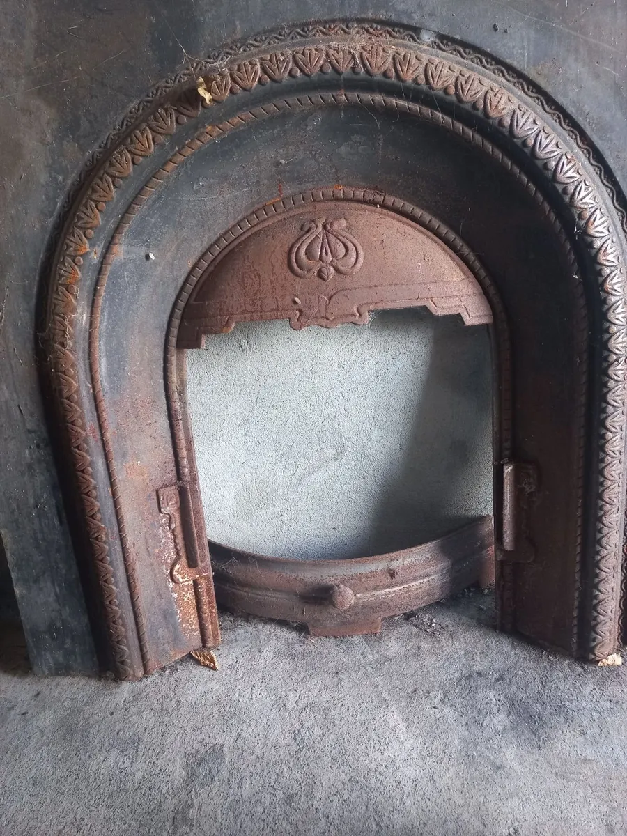 Antique victorian cast iron fireplace front - Image 2