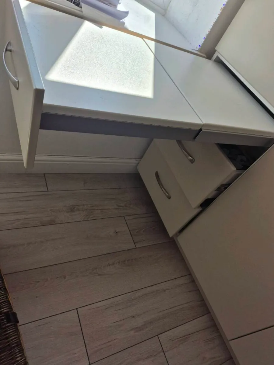 Box room loft bed, wardrobe, drawers and desk unit - Image 3