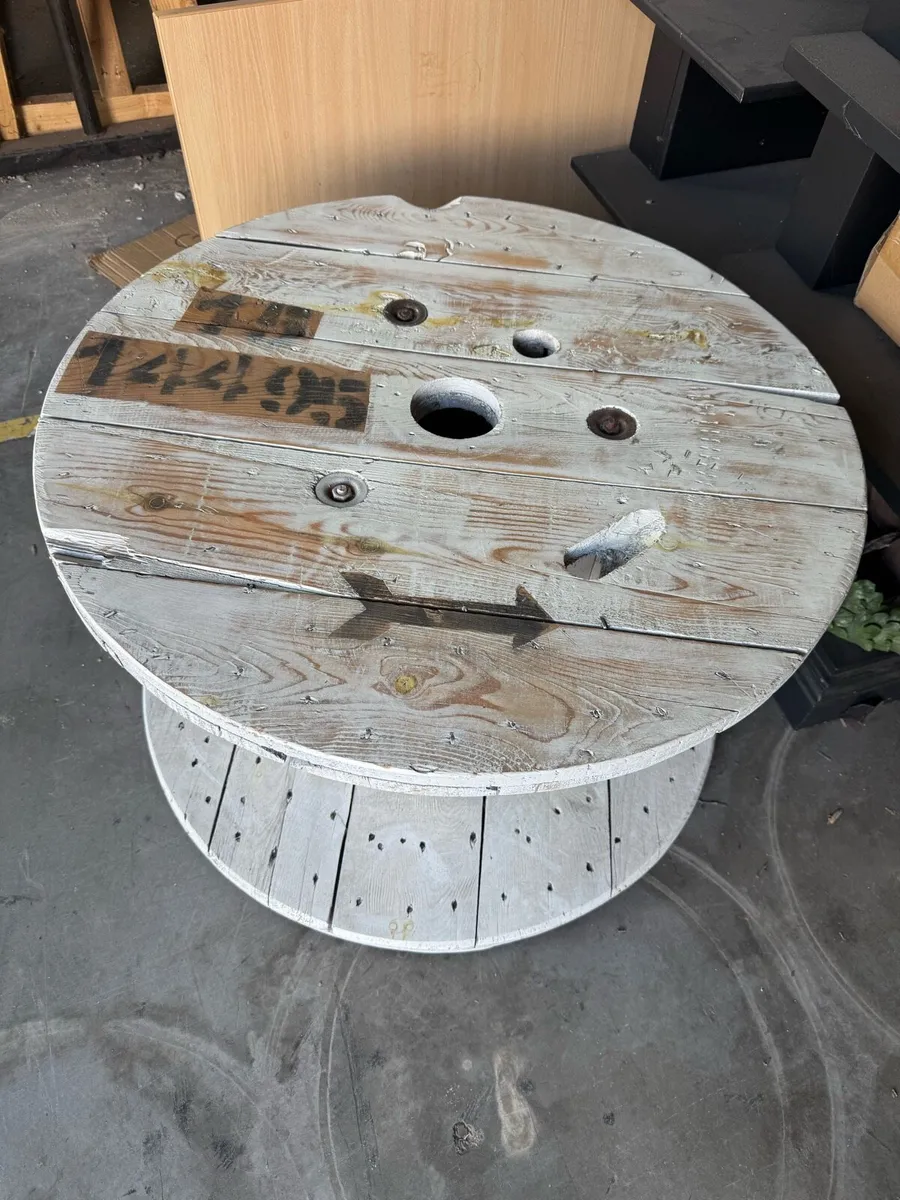 Rustic Wooden Cable Reel Table / Garden Table