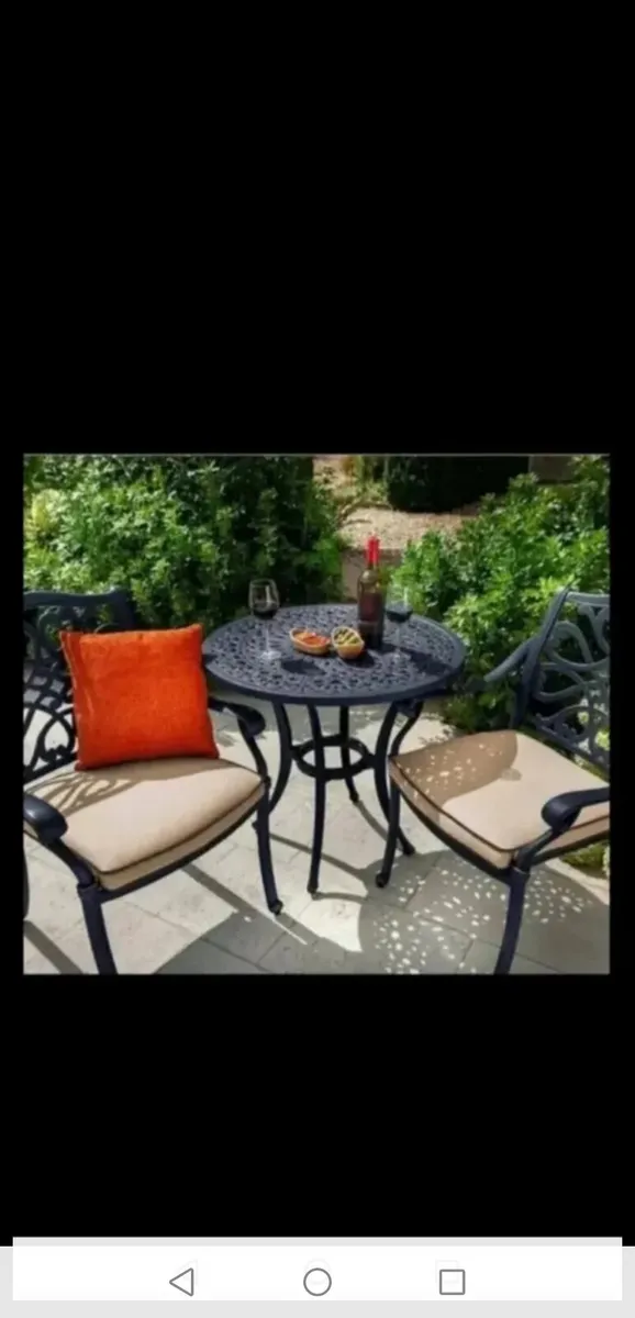 *CLEARANCE* Brand New Hartman Cast Alum Bistro Set - Image 1