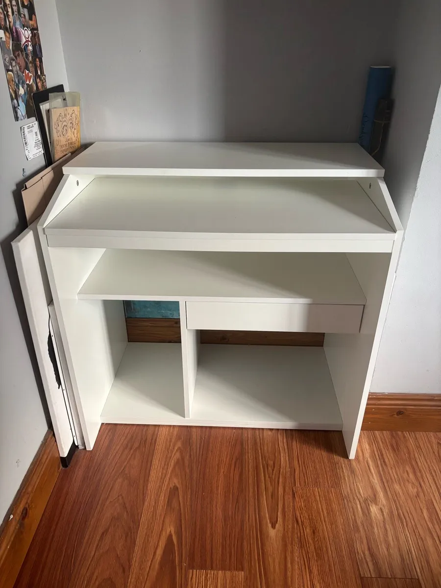 White IKEA Desk - Image 1