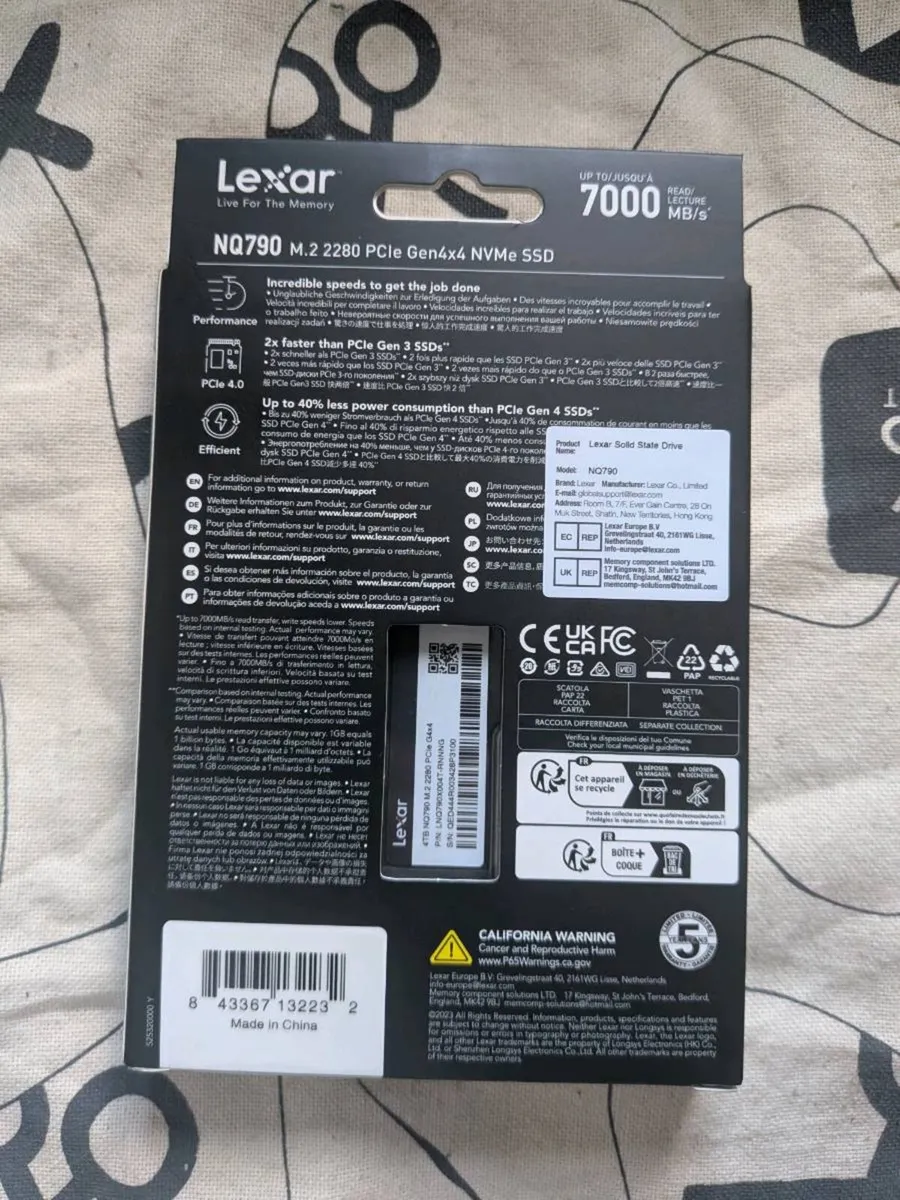 Lexar NQ790 4TB SSD - Brand new - Price firm - Image 2