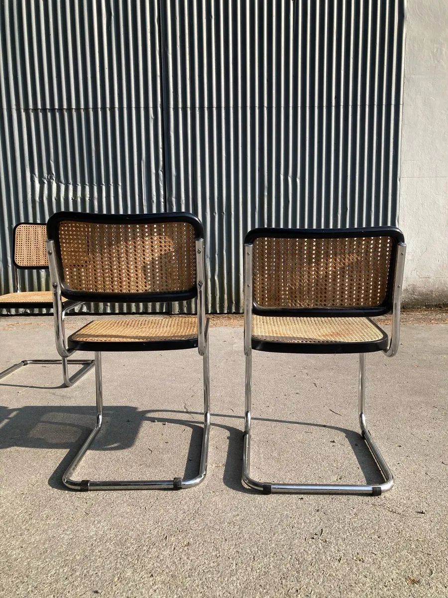 FOUR MARCEL BREUER B32 CESCA DINING ROOM CHAIRS - Image 2
