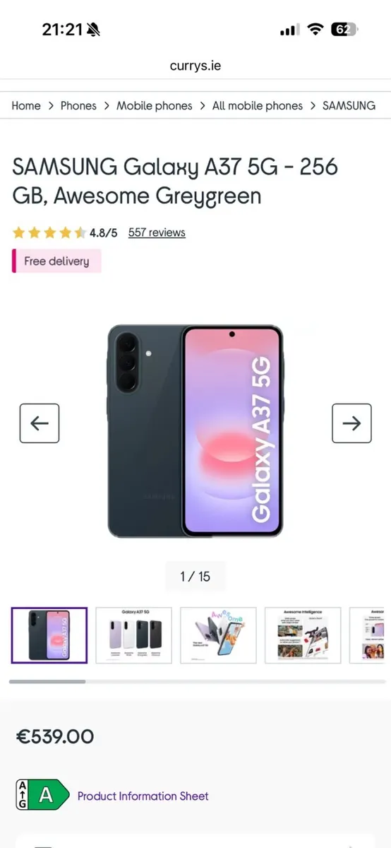 Brand new unopened Galaxy A37 5G - Image 2