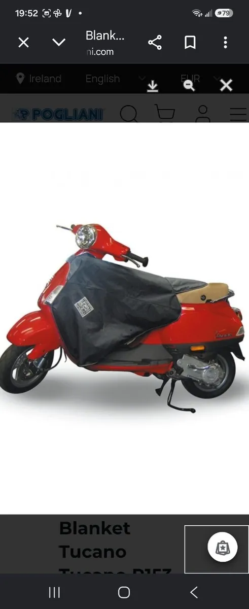 Tucano urbano Termoscud leg cover for Vespa 50 cc - Image 4