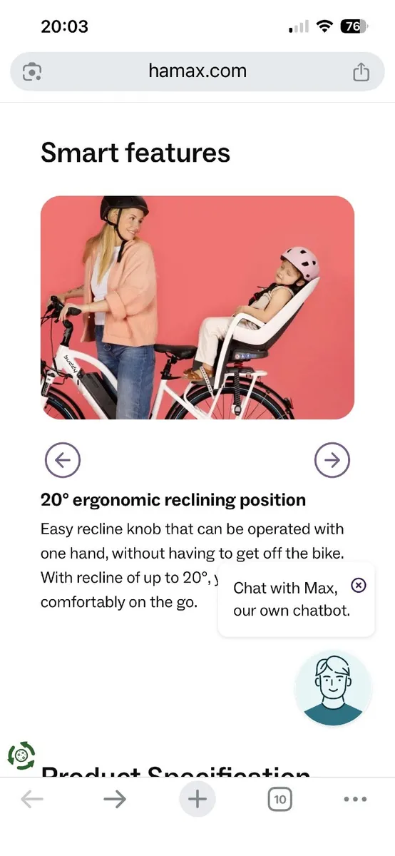 Bike child seat - Image 2