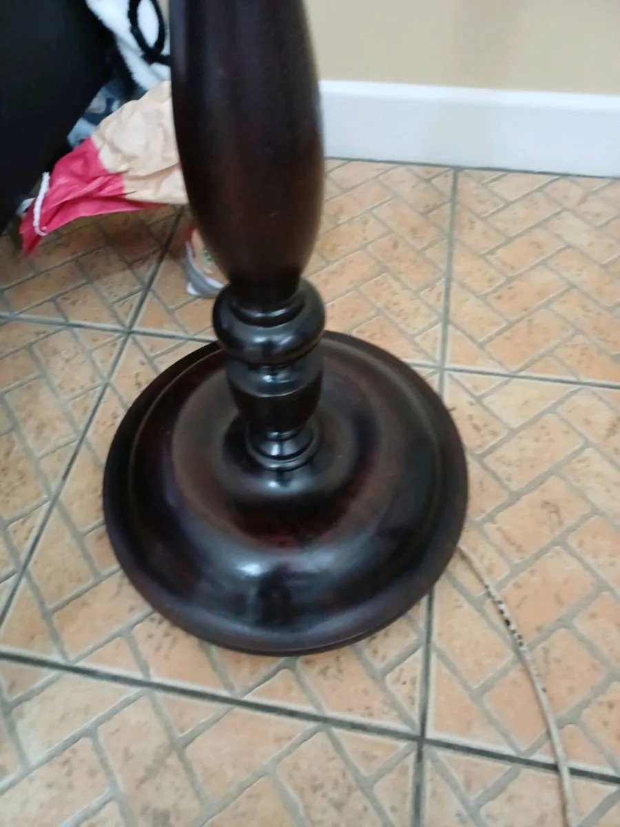 Vintage Mahogany Floor Lamp - Image 4