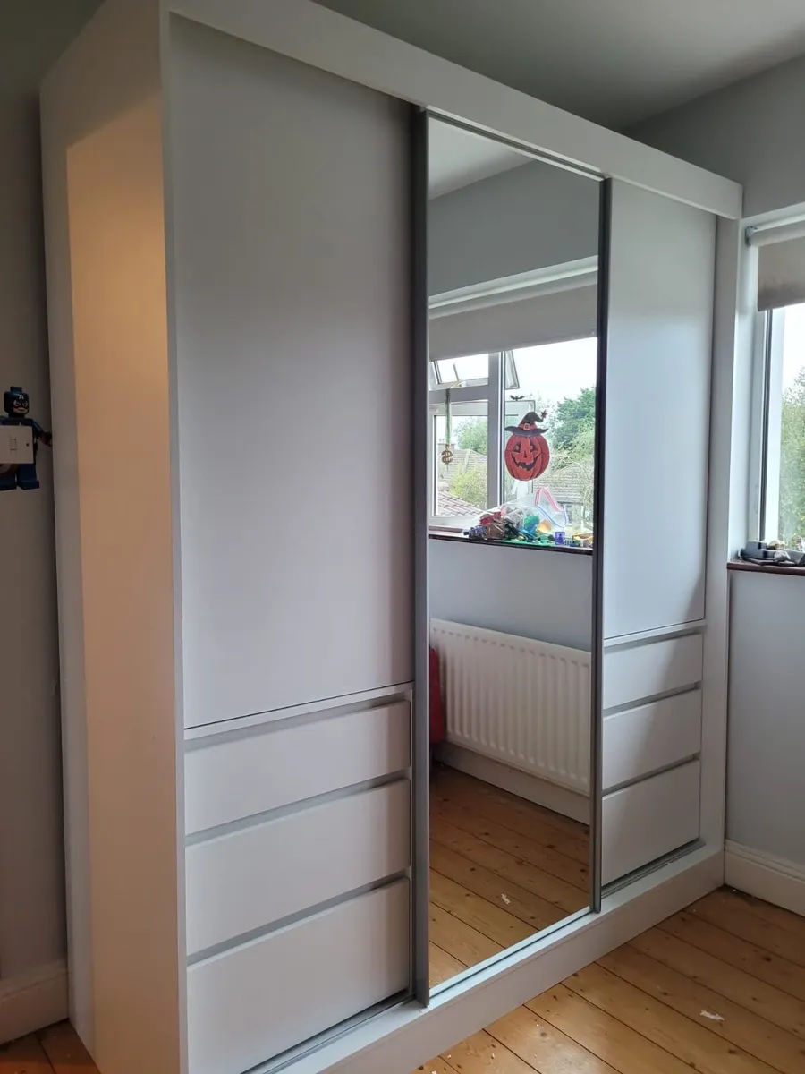 Wardrobe HAITI 180cm WHITE - Image 3