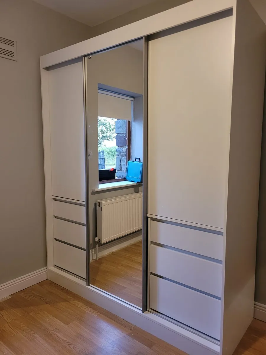 Wardrobe HAITI 180cm WHITE - Image 2