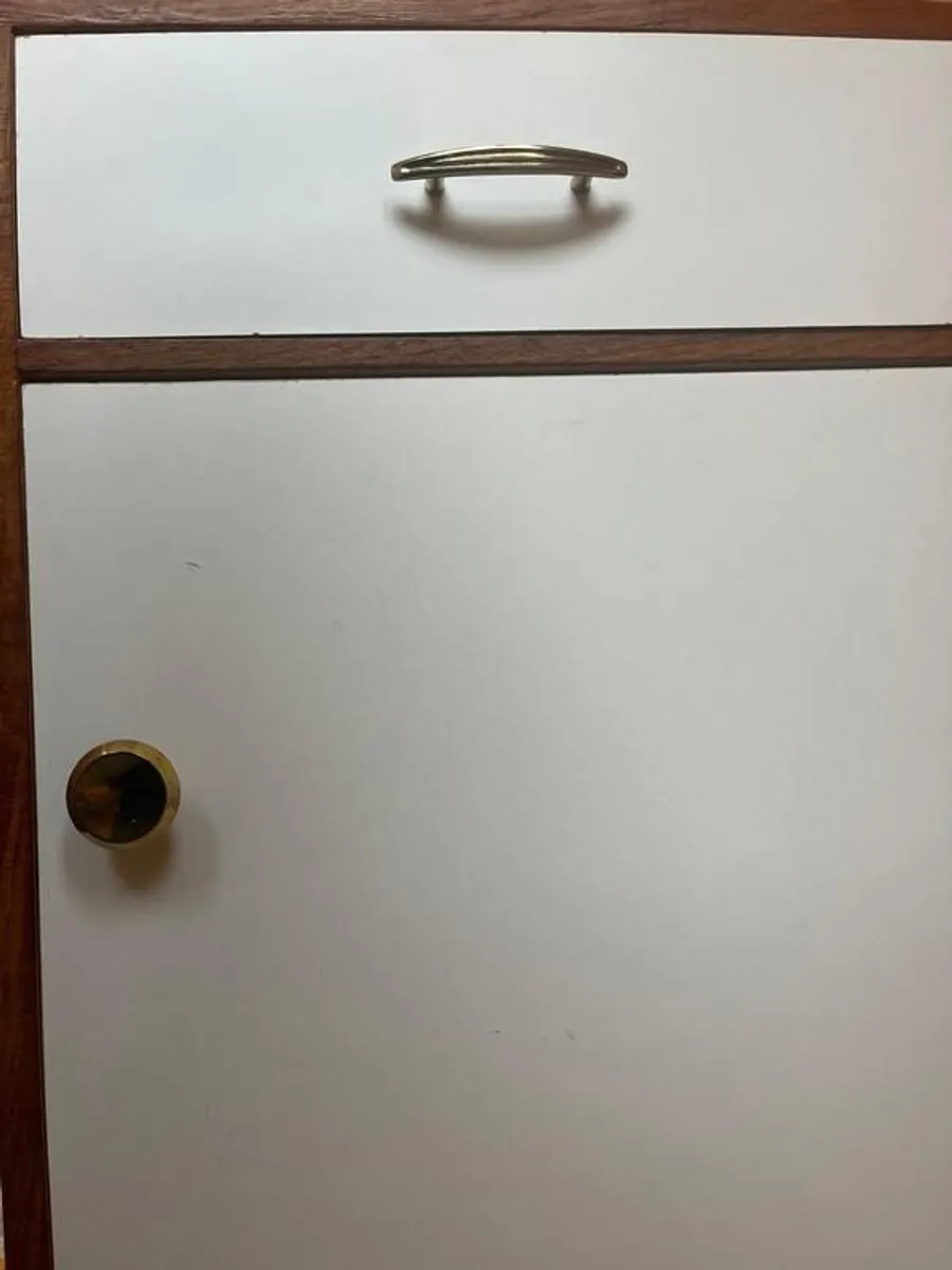 Rare Mid-Century / Vintage 1960s Tweak Bedside Locker - S. Spiegelstein & Son Hardware/ Side Table/ Cabinet / Dresser - Image 4