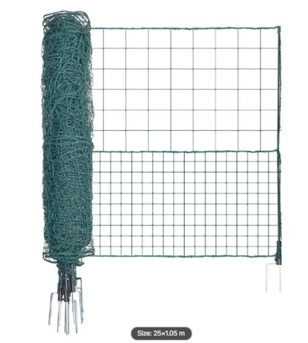 Temporary Fence with Posts, 1.05 x 25m Plastic - Image 4