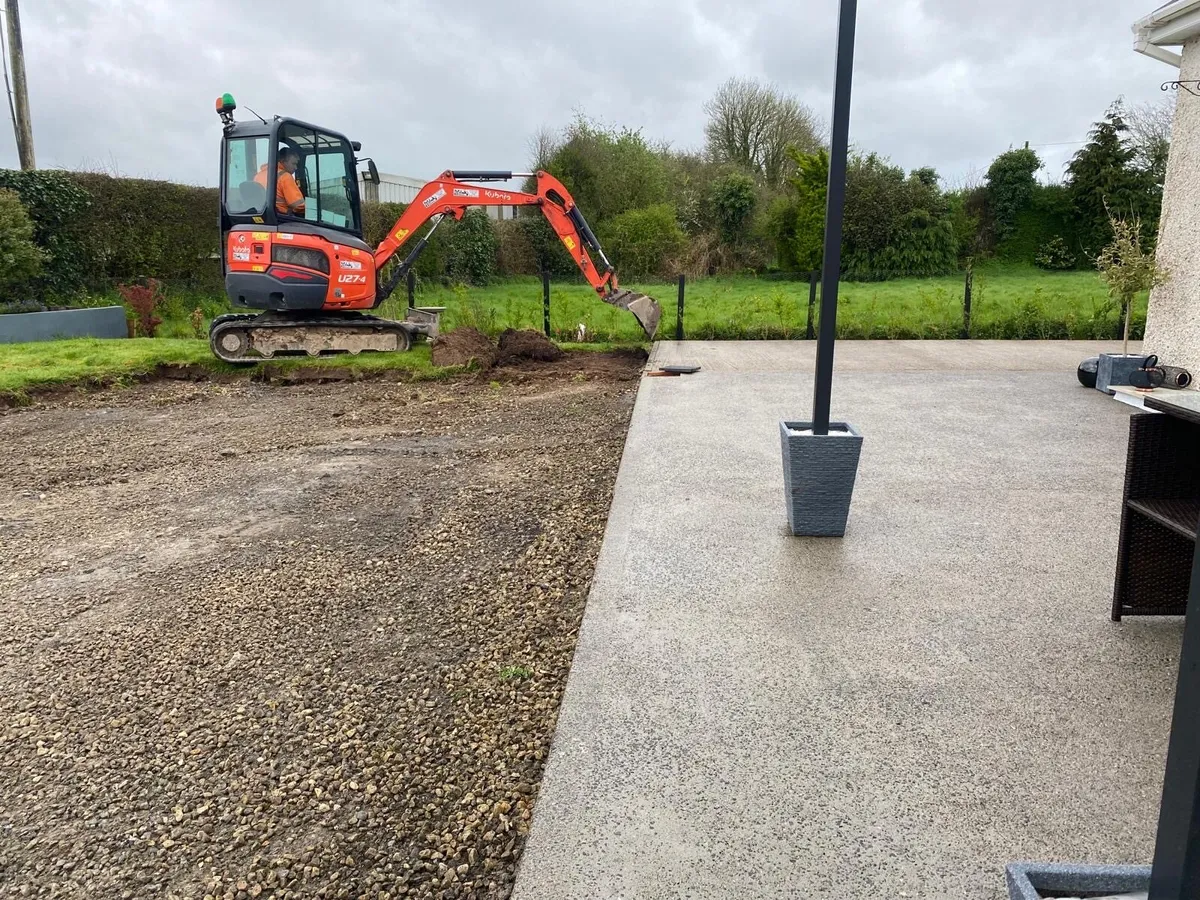 MINI DIGGER HIRE CORK LANDSCAPING CONCRETE CORK - Image 1