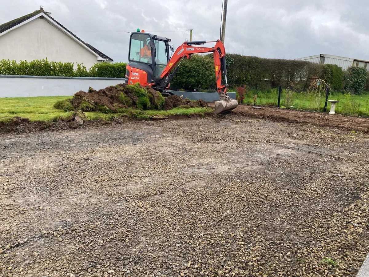 MINI DIGGER HIRE CORK LANDSCAPING CONCRETE CORK - Image 2