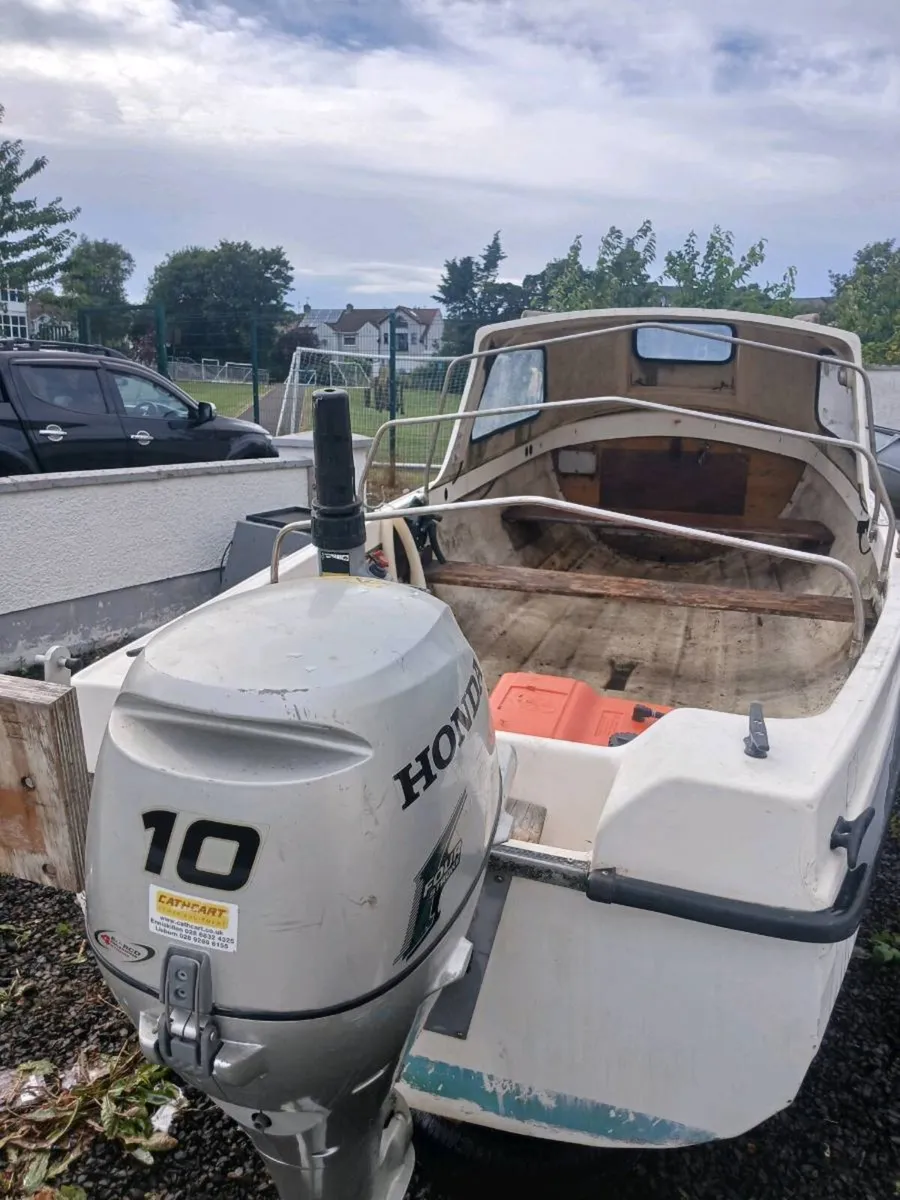 Orkney 16ft longliner boat engin and trailer - Image 2