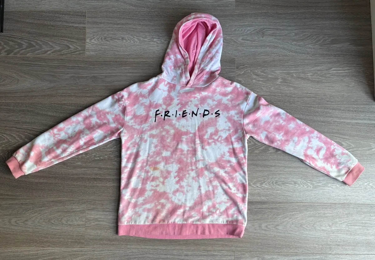 officially licensed "Friends" girls' tie-dye hoodi - Image 1