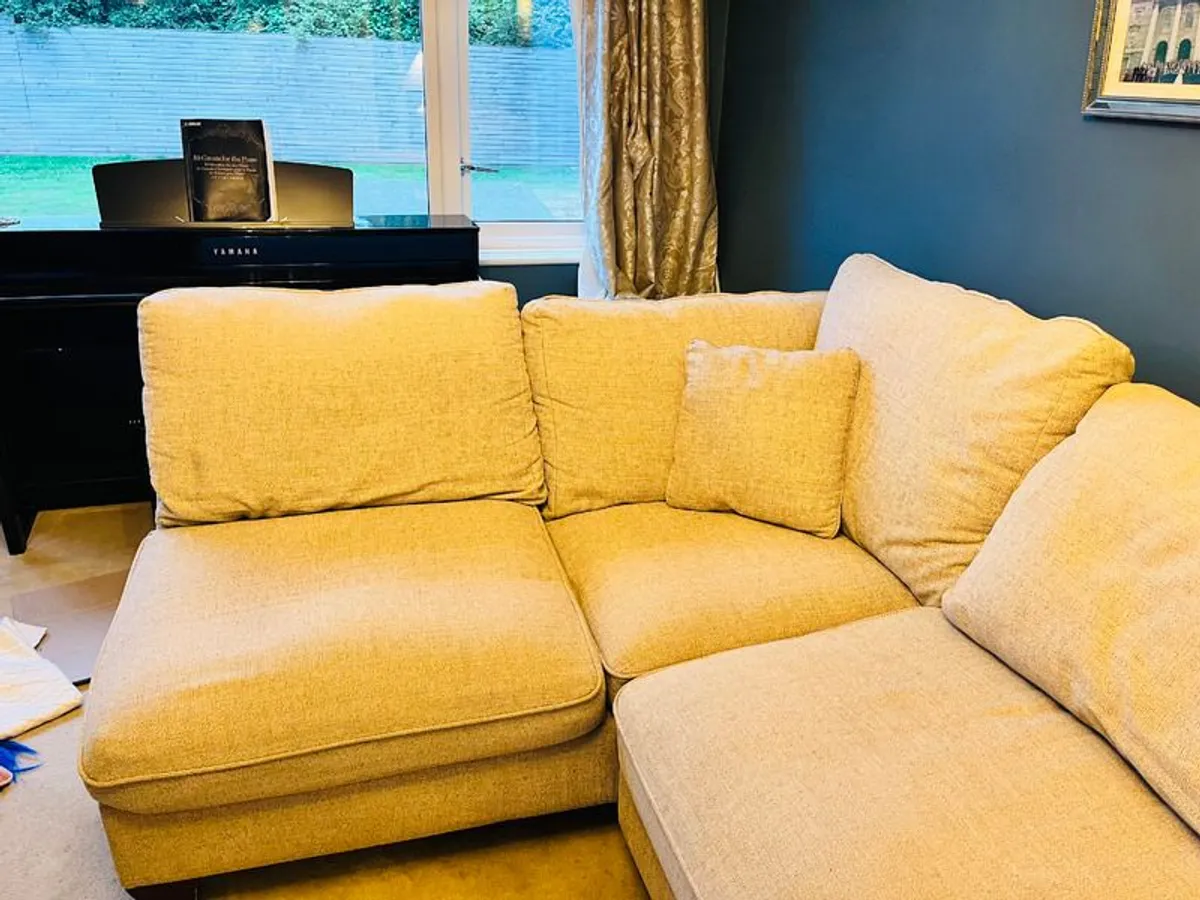Cream Corner Sofa - Image 2