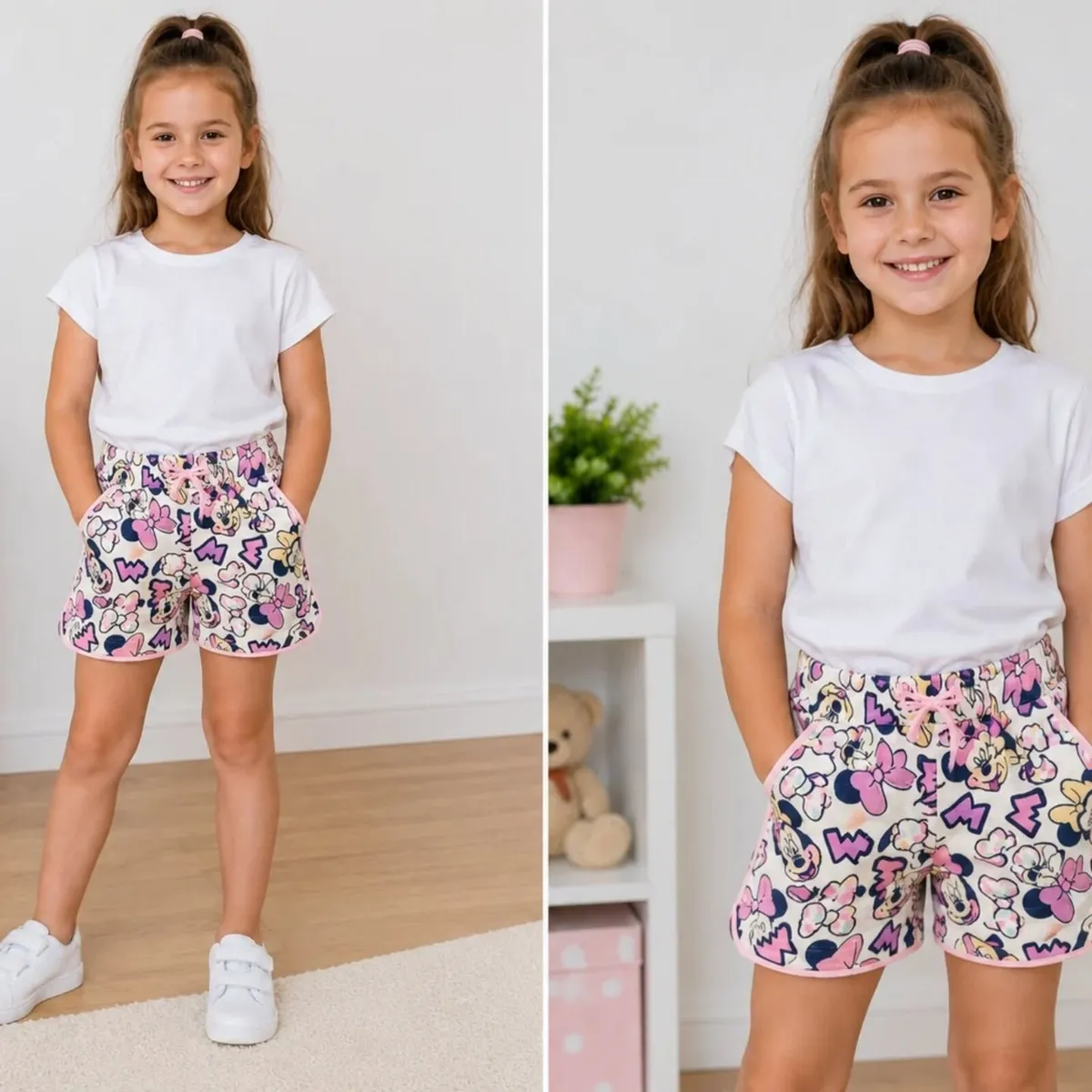 Disney Minnie Mouse Girls Shorts – Size 116 cm - Image 2