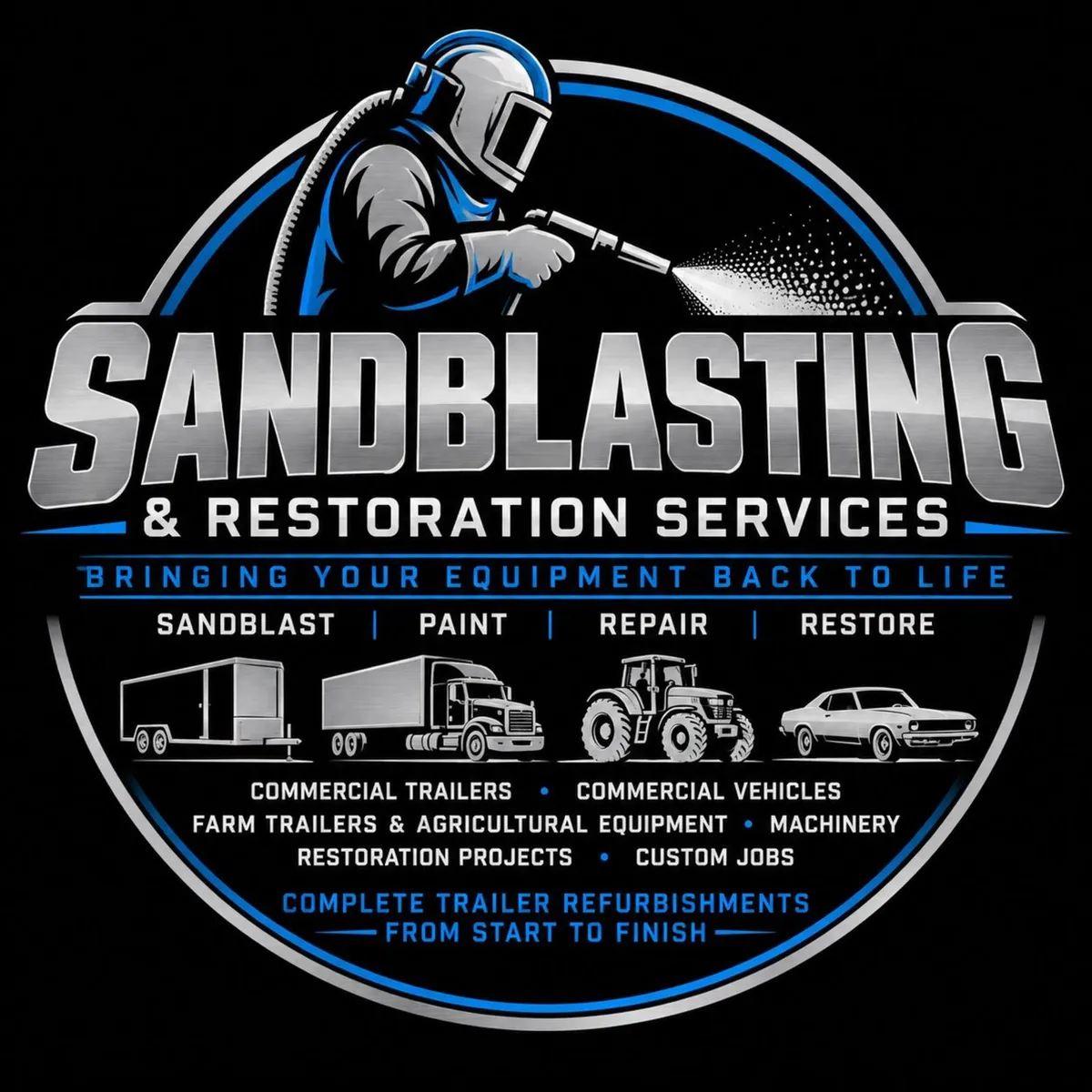 Sandblasting and repairs
