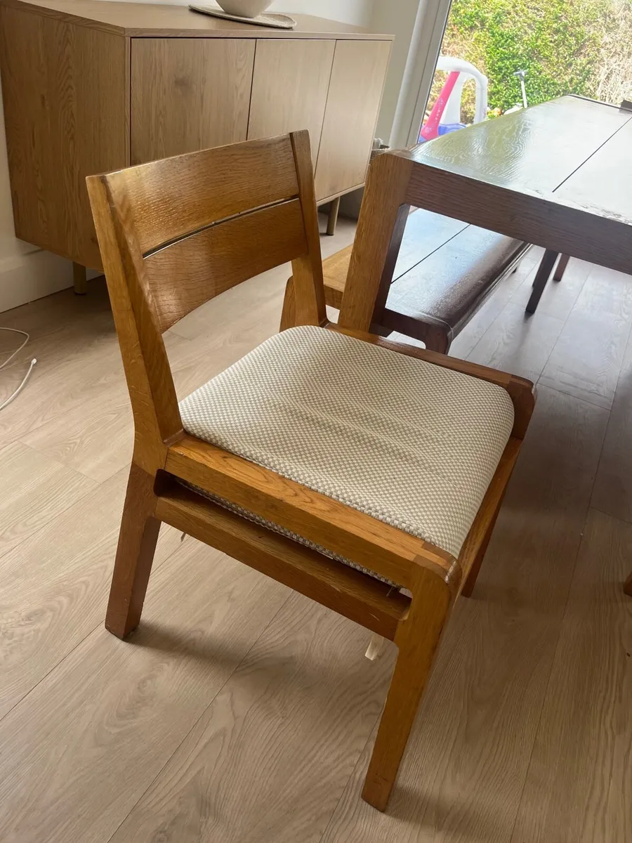 Solid Oak Dining Table - Habitat - Image 3