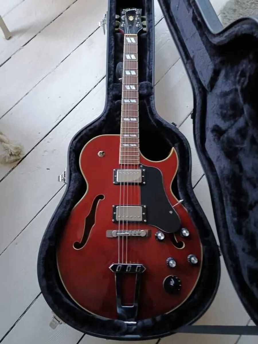 Hollowbody 135 Style Guitar & Hardcase - Image 1