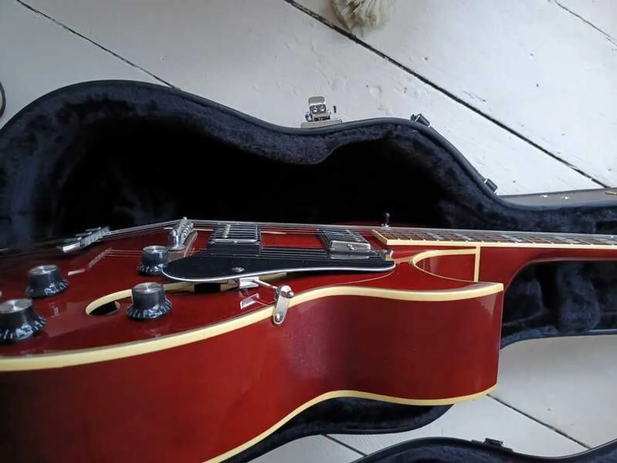 Hollowbody 135 Style Guitar & Hardcase - Image 3