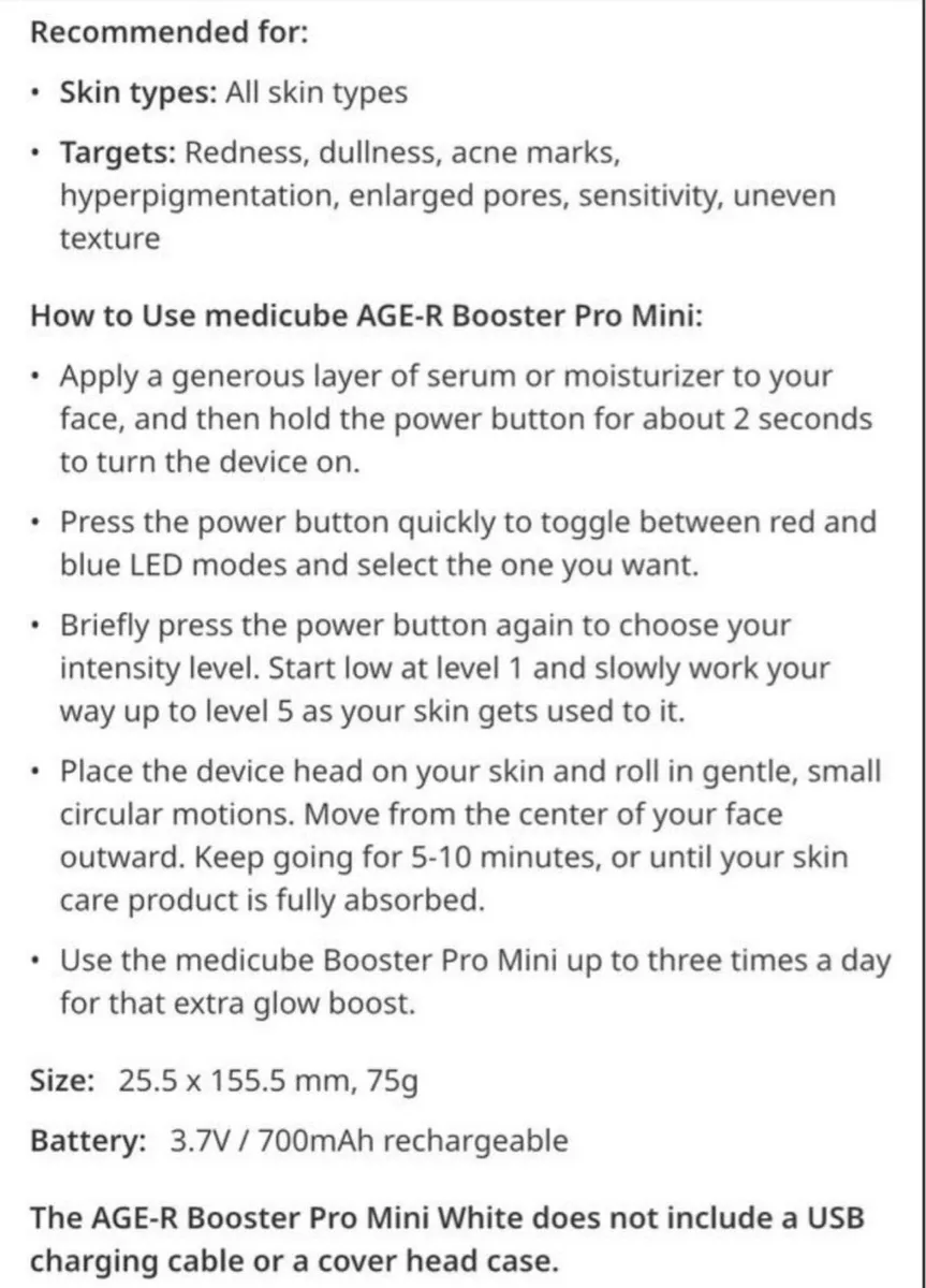 Medicube Age-r booster pro mini white - Image 3