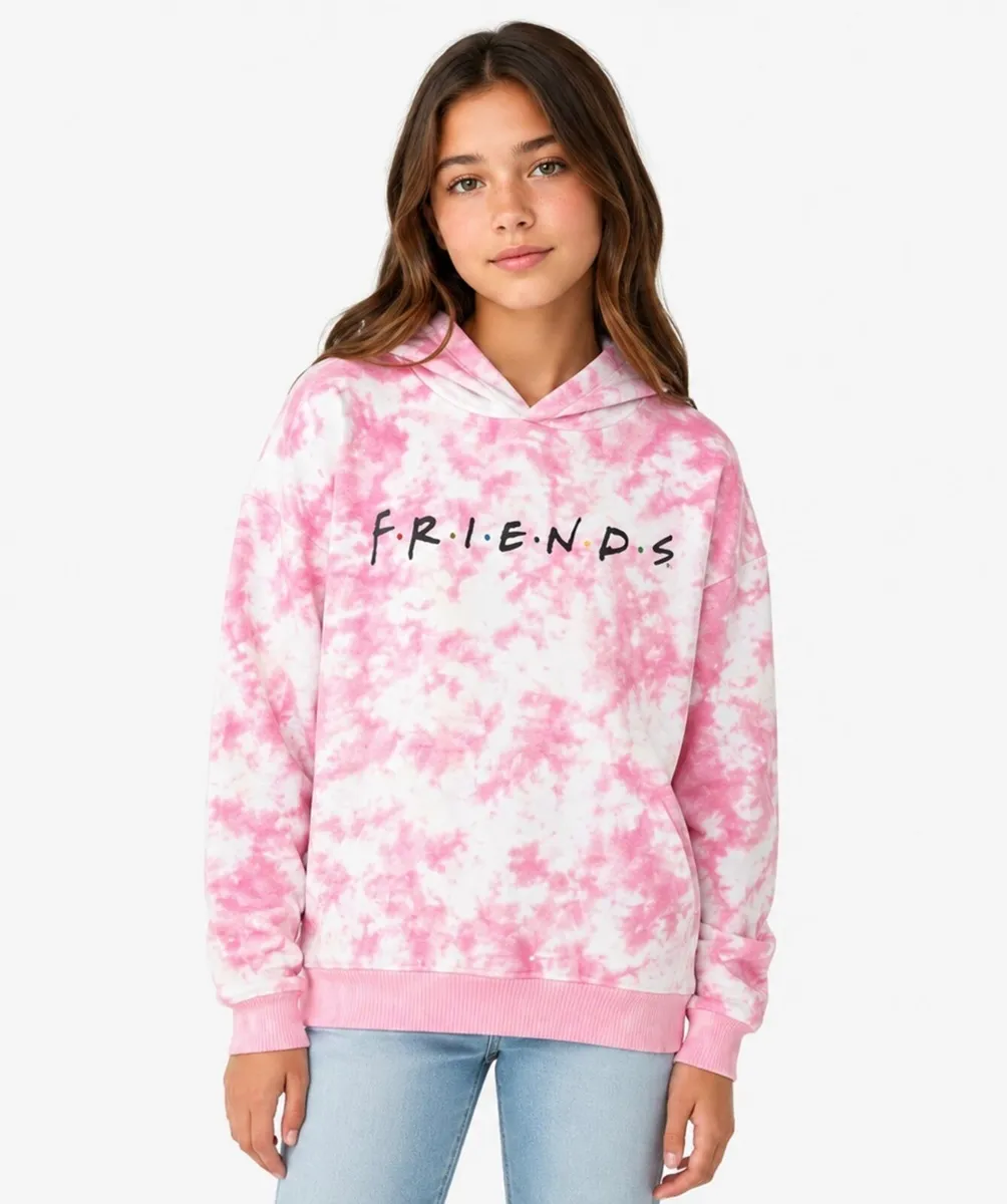 officially licensed "Friends" girls' tie-dye hoodi - Image 1