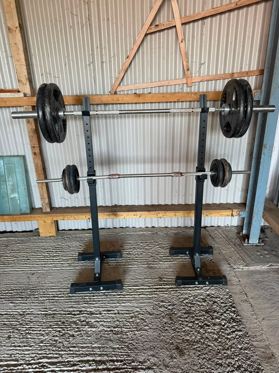 Gym setup including Bench, Squat rack and Weight - Image 3