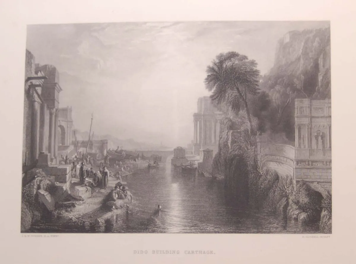 Dido Building Carthage JMW Turner Print 1878 - Image 3