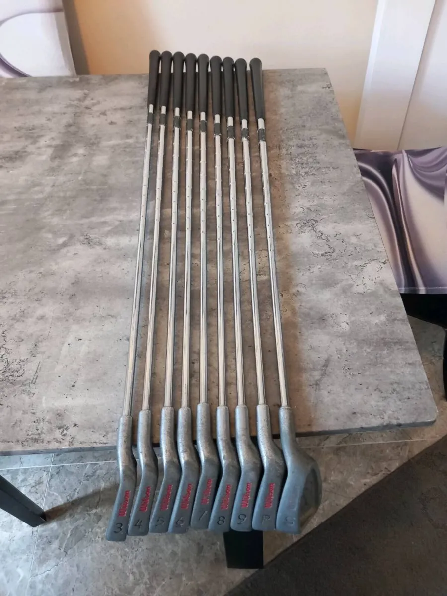 Wilson golf irons.  Right handed clubs - Image 4