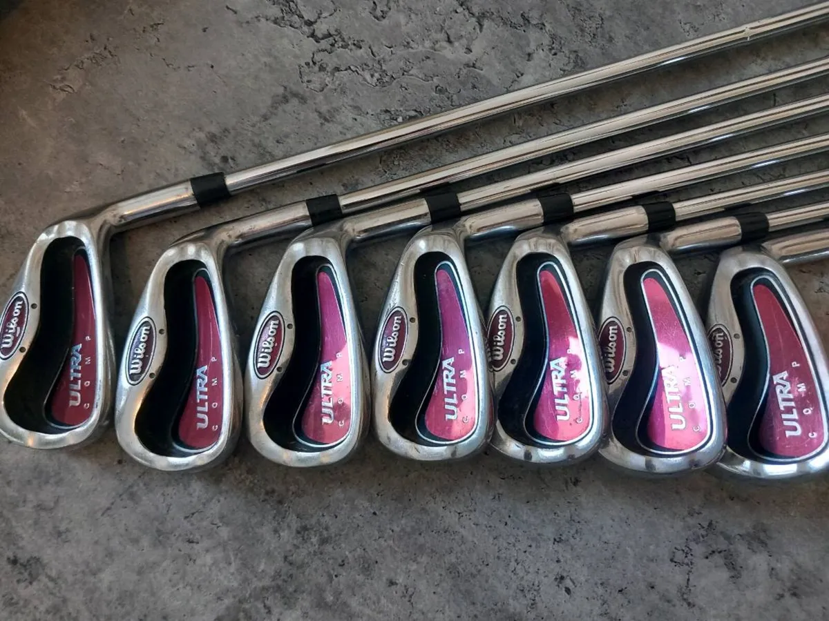 Wilson golf irons.  Right handed clubs. - Image 2