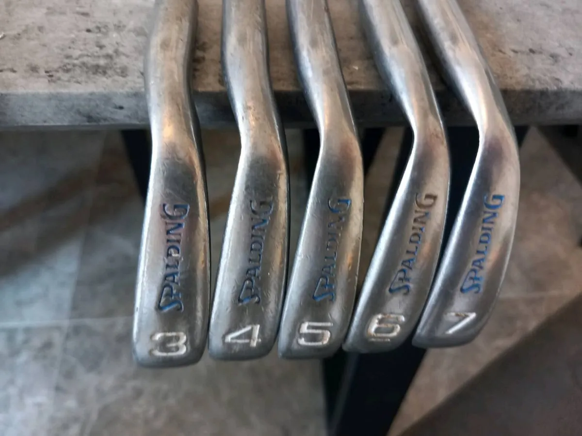 Spalding golf irons.  Right handed clubs - Image 1