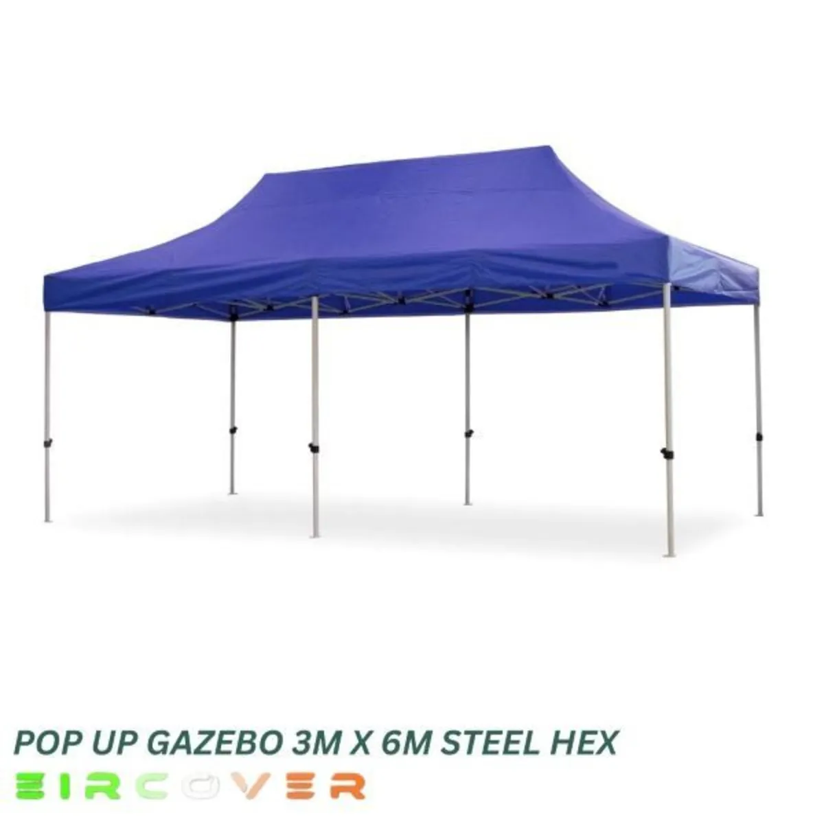 Gazebo Marquee Steel Hexagonal Frame 40mm 3m x 6m - Image 1