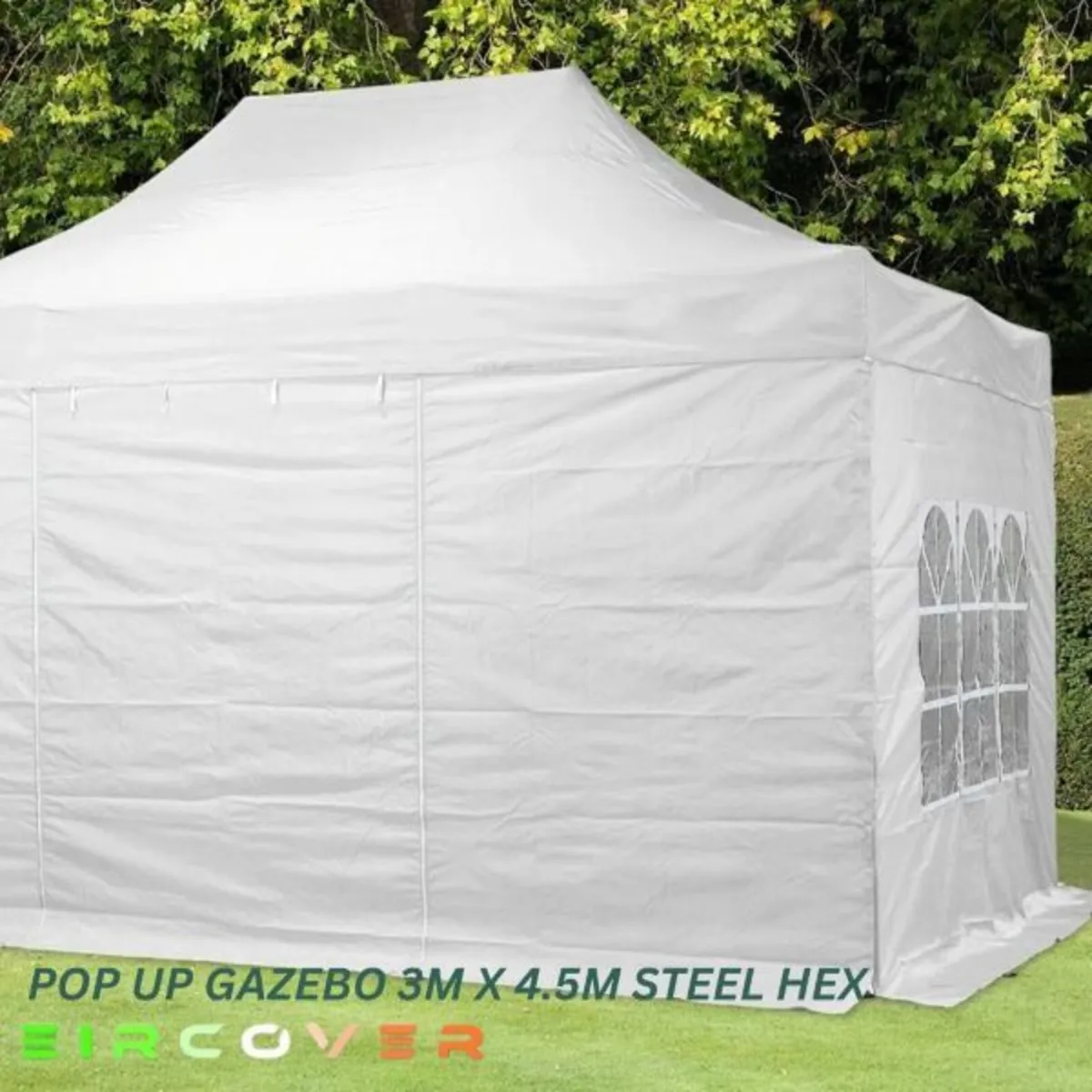 Heavy Duty  Pop Up Gazebo Steel 40mm Hex 3m x 4.5m - Image 1