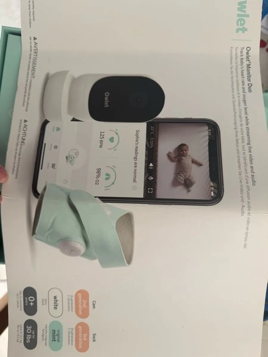 Owlet sock 3 and monitor duo - Image 2