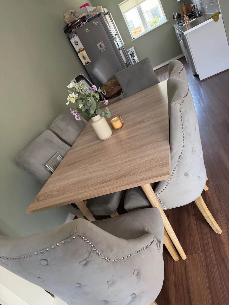 dining table and chairs - Image 1